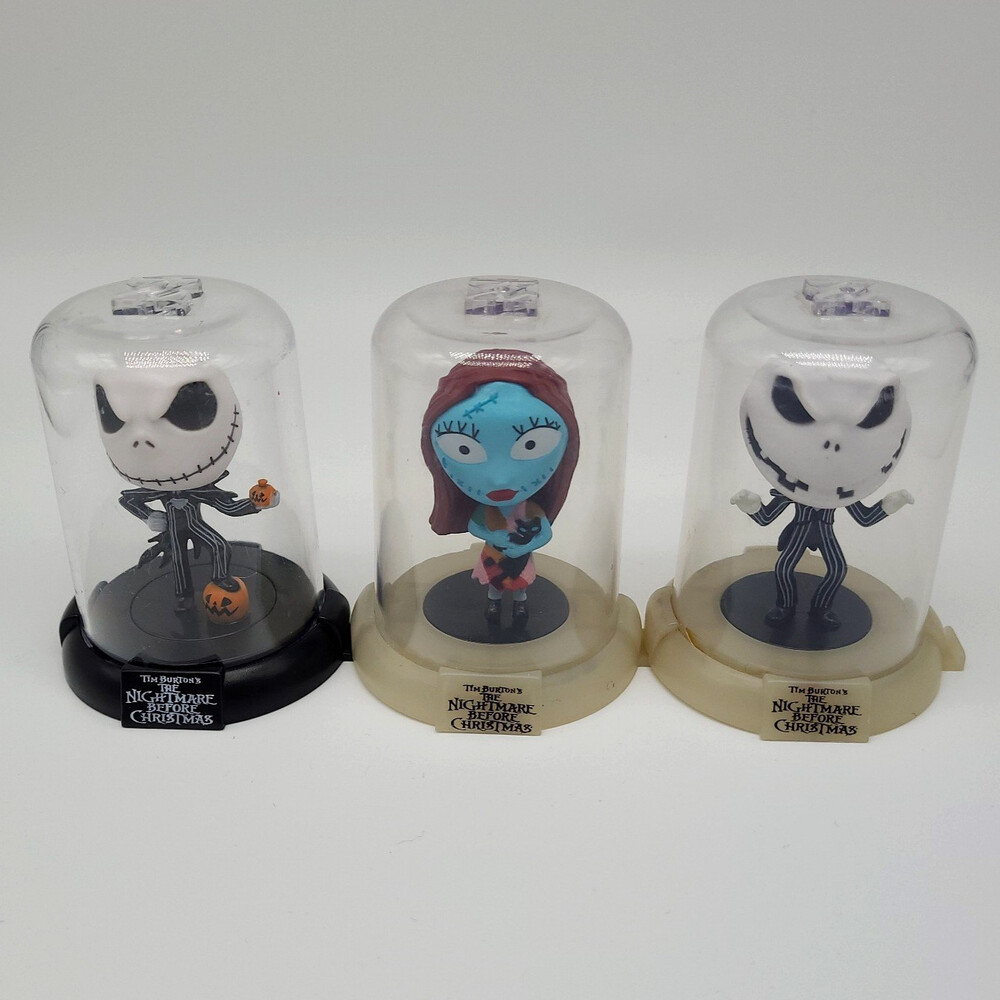 VTG Yujin Nightmare Before Christmas Dome Figures Jack Sally Disney Gashapon